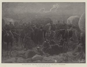 The Night Bivouac, os Boers continuam atirando no Acampamento durante uma tempestade